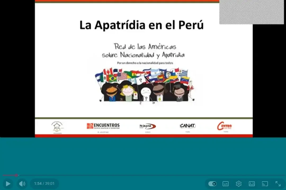 Red ANA - Webinar Series - La apatridia en Perú